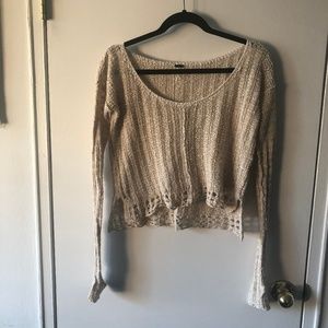 Free People Cropped Sweater
